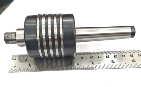 Spindle measured with metal ruler