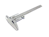 Stainless steel vernier caliper precision measuring tool close view