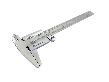 Stainless steel vernier caliper precision measuring tool close view
