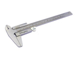 Metal vernier caliper side angle view industrial tool
