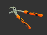 Water pump pliers orange black handle