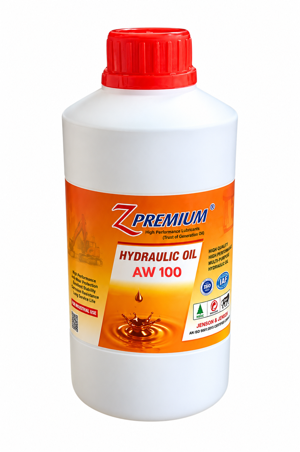 Z Premium Hydraulic Oil AW 100 Bottle