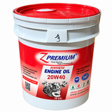 Z Premium 20W40 synthetic engine oil 10 liter bucket with red lid