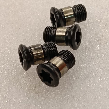 Four black Torx head insert screws