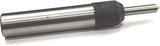 Steel spring-loaded tap guide tool with knurled grip