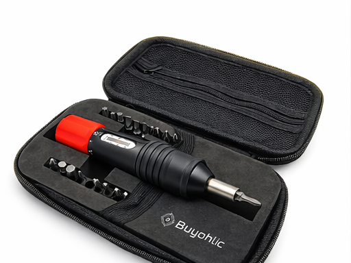 20 Pcs Preset Torque Screwdriver with S2 Bits, 1/4” Drive Torque Wrench Screwdriver Set for Maintenance, Tools, Bike Repairing and Mounting, Torque Range 1~ 6 N.m
