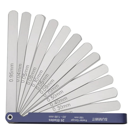 Feeler gauge with multiple blades 