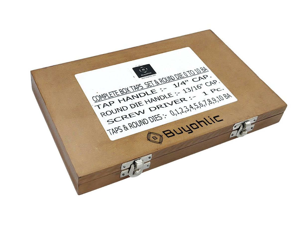 Wooden tap and die box