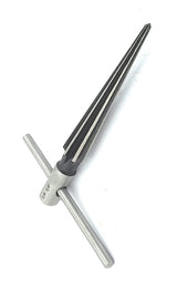 T-handle hand taper reamer tool sized 1/8 inch to 5/8 inch