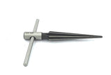 Steel hand taper reamer 1/8 to 5/8 inch with removable T-handle