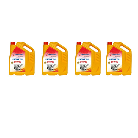 Four bottles of engine oil 