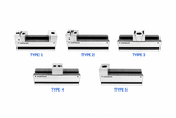 Unique modular precision vise jaw types