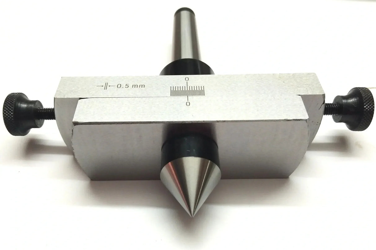 Adjustable metal lathe center tool