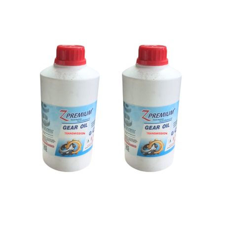 Two bottles of Z Premium Gear Oil 