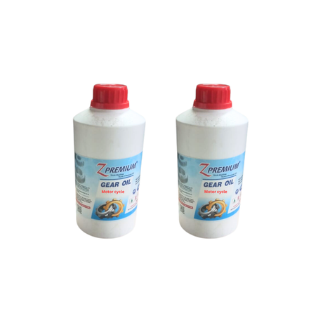 Two bottles of Z Premium Gear Oil 