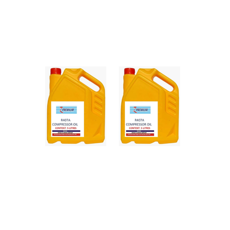 Two yellow oil containers 