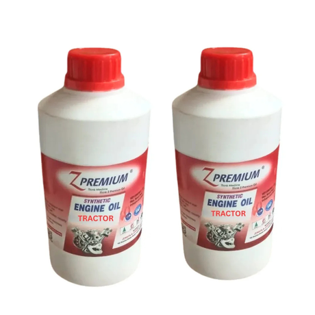 Two bottles of Z Premium synthetic engine oil 