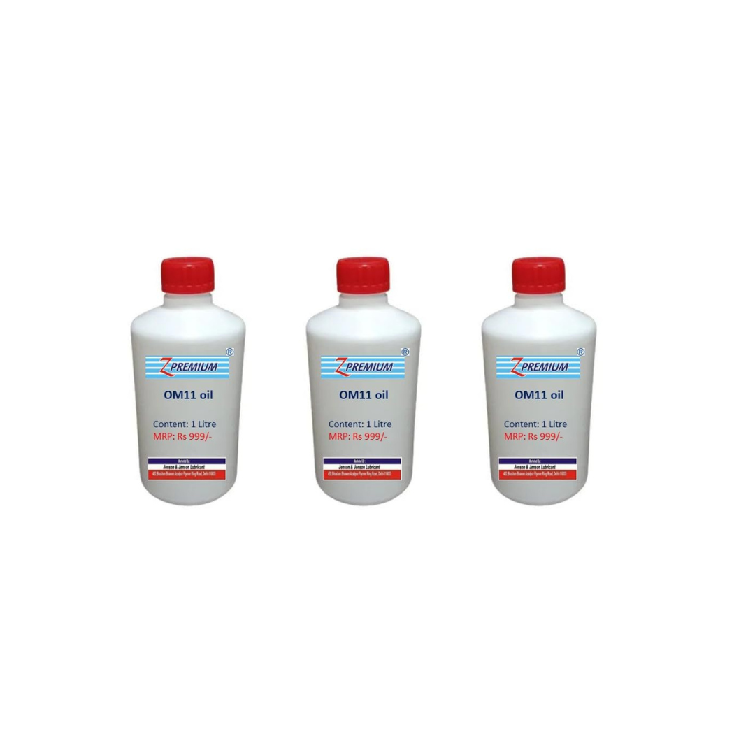 Three bottles of OM11 oil 