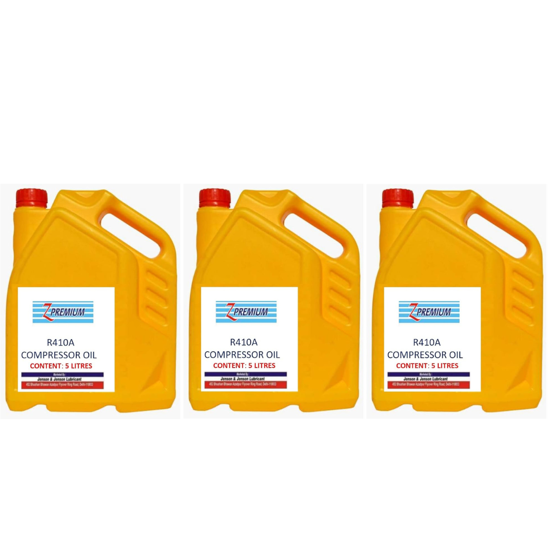 Three yellow oil containers 