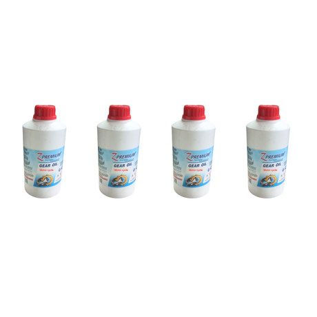 Four bottles of gear oil 