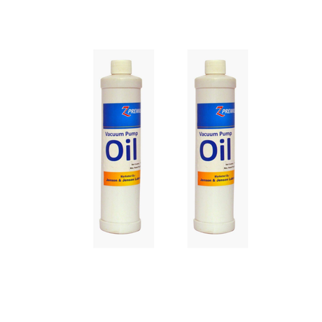 Two bottles of vacuum oil 