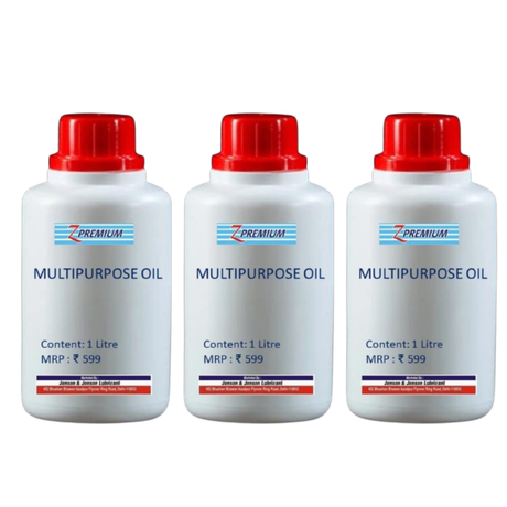Three bottles of multipurpose oil 