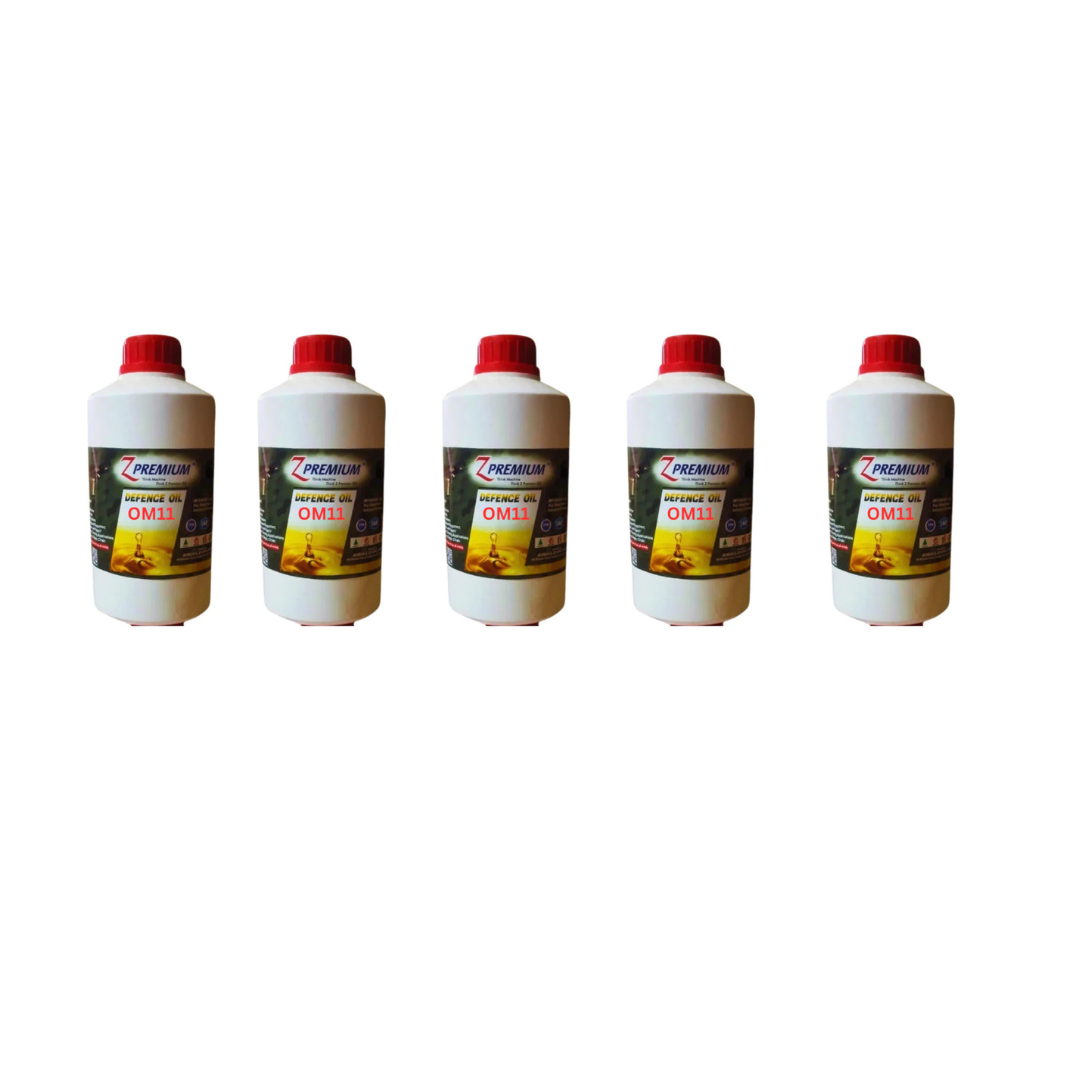Five bottles of Premium Lubricants engine oil 