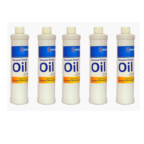 Five bottles of vacuum oil