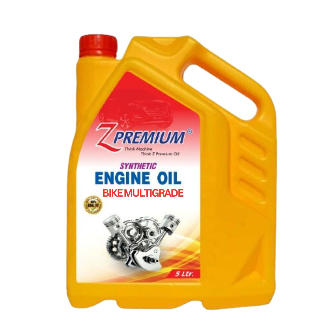 Yellow bottle of Z Premium synthetic engine oil
