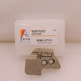 Metallic insert pocket with STS Precision Tooling 