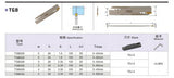 TGB blade specification chart diagram