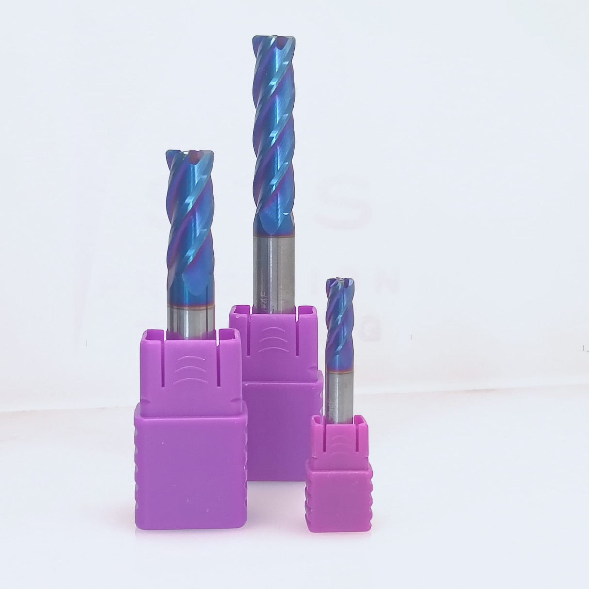 Blue end mills