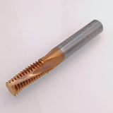 Three coated metal thread taps