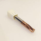 Bronze coated carbide end mill