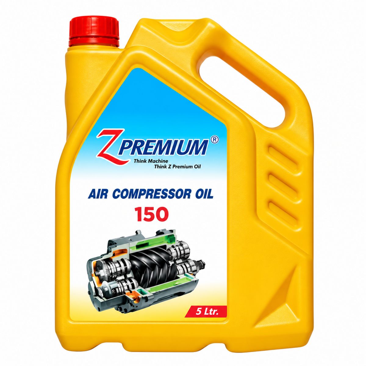 Yellow Z Premium Air Compressor Oil jug