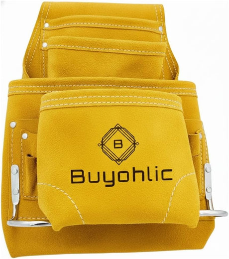 suede leather tool pouch