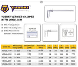 Yuzuki Vernier Caliper With Long Jaw