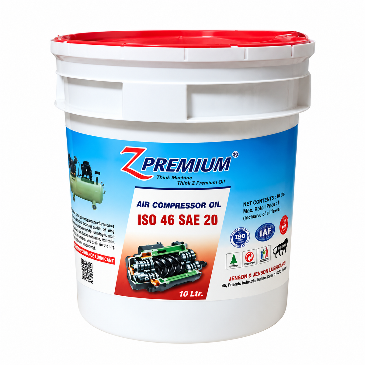 Z Premium Air Compressor Oil Bucket