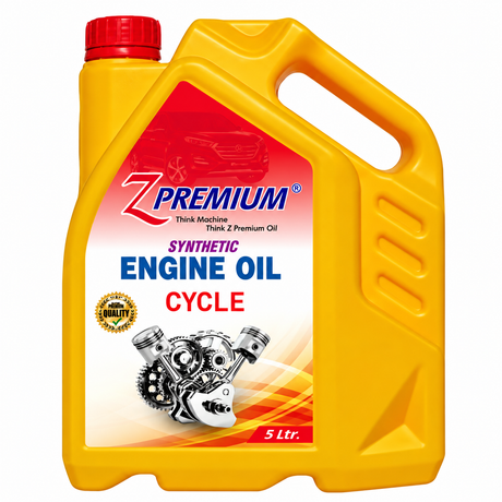 Z Premium synthetic cycle engine oil 5 liter yellow jerrycan