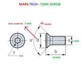 5 mm Torx screw pack of 10	
