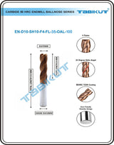 60 HRC Milling Tool