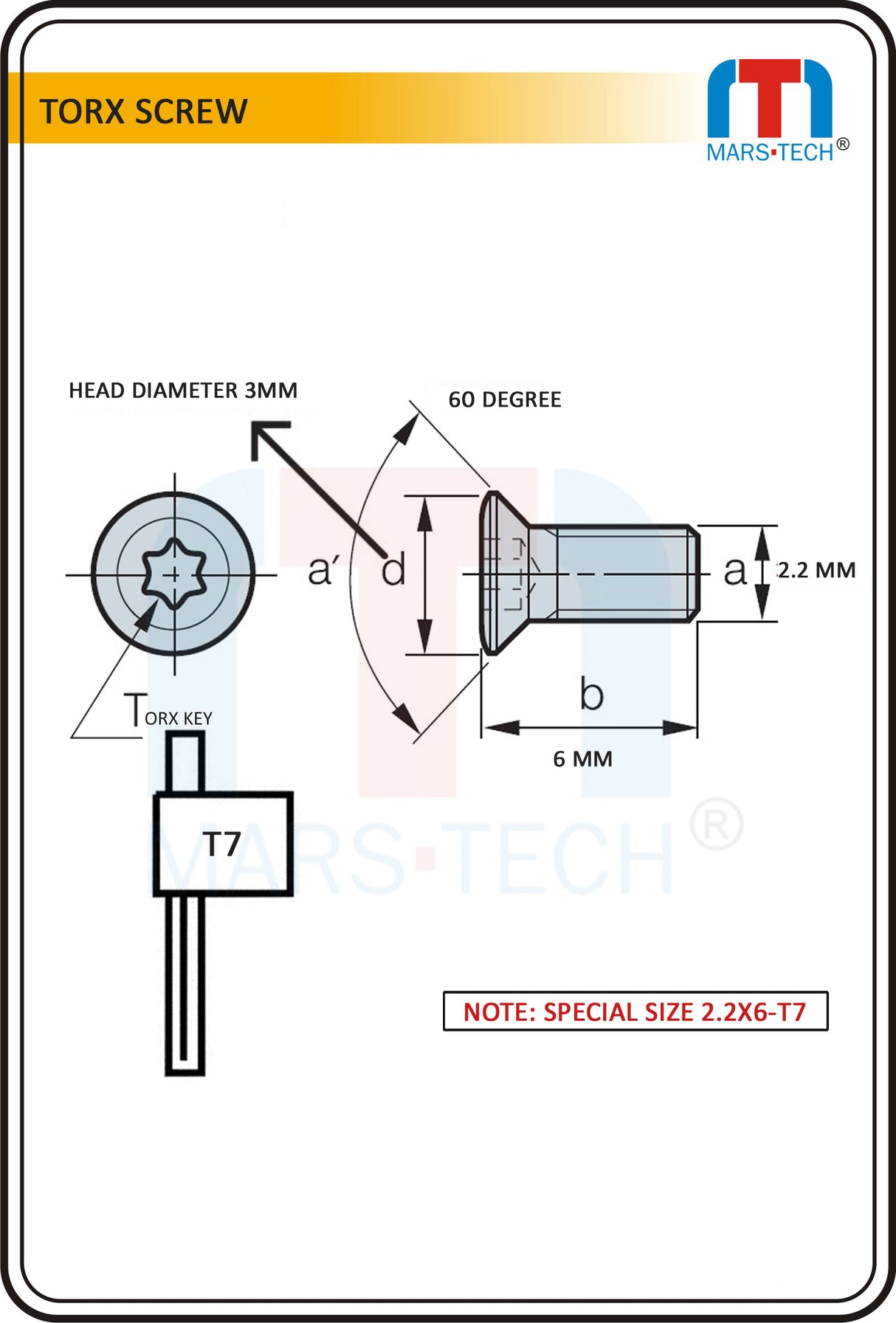star drive 2.2mm torx screw high‑precision 10pcs india