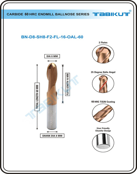 Carbide Ballnose Bit