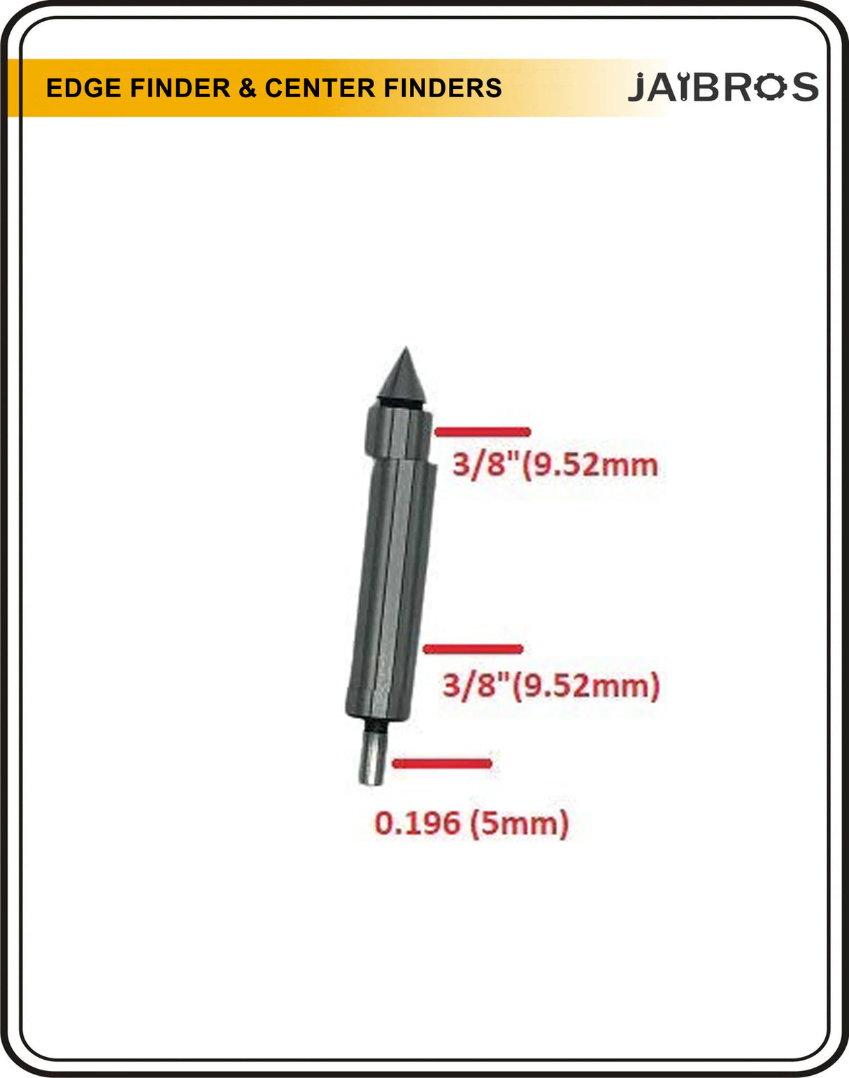 8-piece CNC edge and center finder set