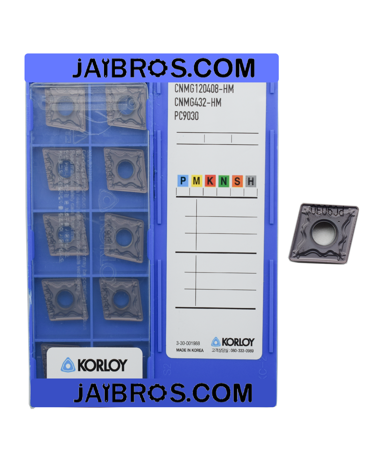 Korloy CNMG120404/08 hm