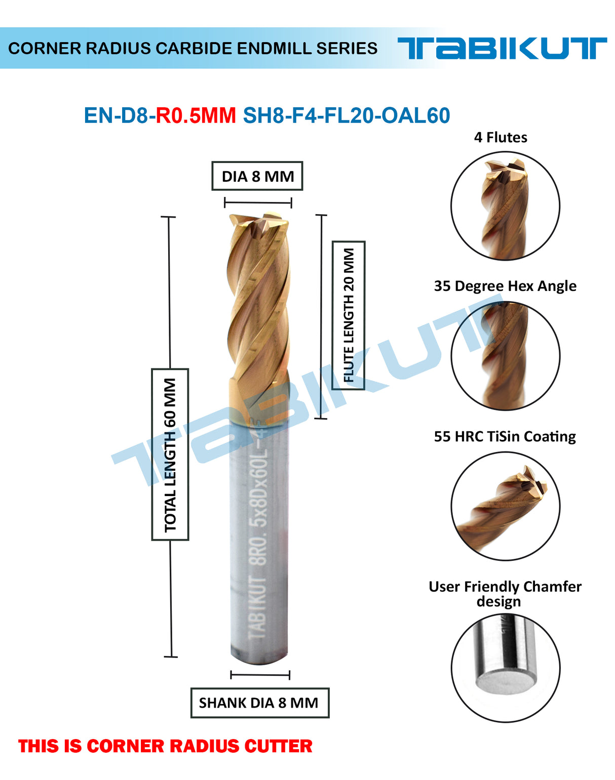 8 mm end mill	