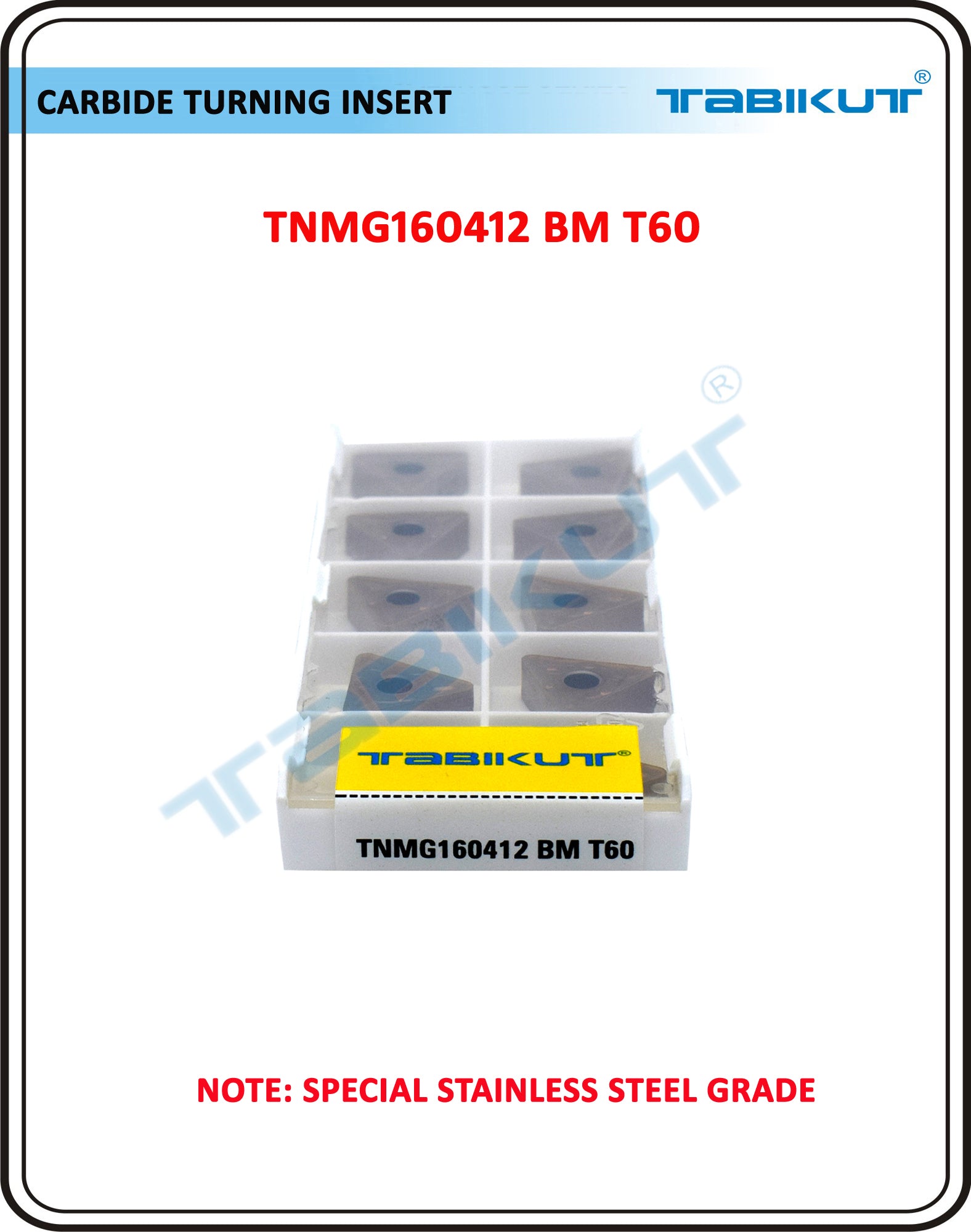Buy Stainless Steel CNC Inserts TNMG T60 – Jaibros