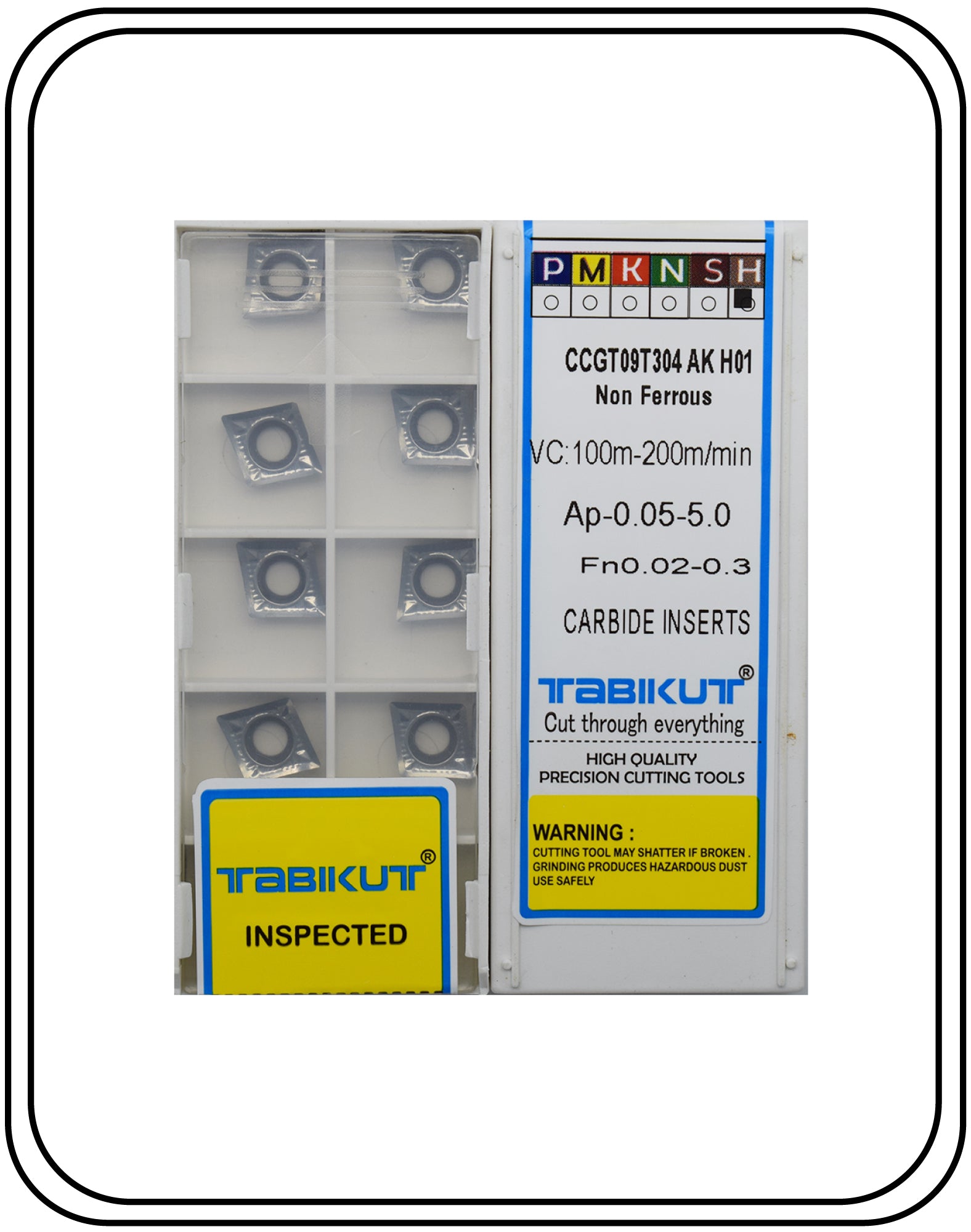 Buy Aluminium Inserts for CNC | Jaibros CCGT09T304 AK-H01