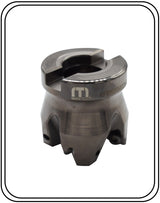 WNMU08 50 mm face mill 90‑degree body with T20 key