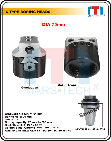75mm Boring Head